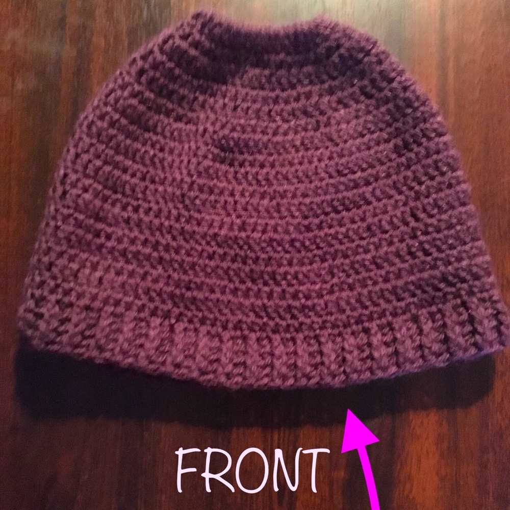 Handmade Messy Bun Hat made by me😊
